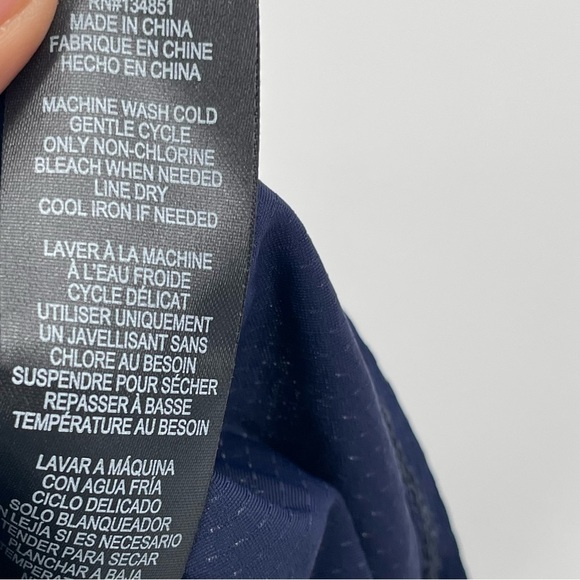 Leyden Ruched Tank Top in Navy NWT - Picture 5 of 11